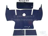renault tapis jeu 4cv moquette bleu nuit 3 pieces couvre P88248 - Photo 1