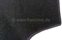 Renault - tapis de sol, Renault 4L, kit moquette noir de très haute qualité (excellence - grammage