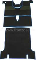 renault tapis sol jeu 4 pces noir bordure bleue 4l P88113 - Photo 1
