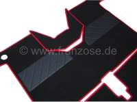 renault tapis sol jeu 4 pces noir bordure rouge 4l P88111 - Photo 2