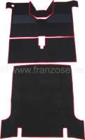 renault tapis sol jeu 4 pces noir bordure rouge 4l P88111 - Photo 1