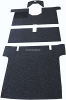 Renault - tapis de sol moquette (jeu) antracite, Renault 4L, avant + arrière, très robuste