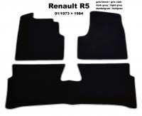 renault tapis sol r5 011973 a 1984 kit moquette gris fonce tres haute P88880 - Photo 1