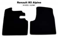 renault tapis sol r5 alpine 011976 a 121981 kit moquette noir tres haute P88883 - Photo 1