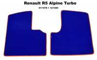 renault tapis sol r5 alpine turbo 011978 a 121984 kit moquette bleu tres P88893 - Photo 1