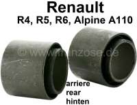 Renault - silentbloc (bague élastique) essieu arrière, Renault 4L, R6, R5 Alpine, la paire, diamè