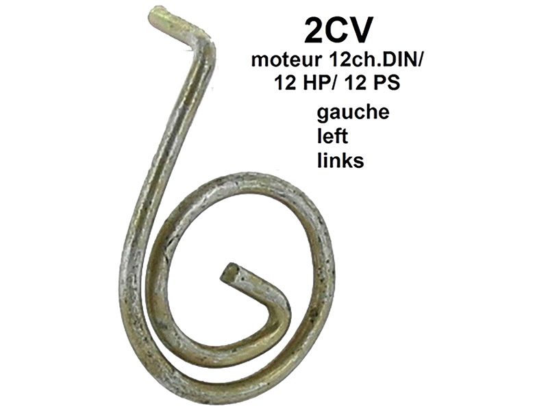 Kipphebelwelle Feder links, passend für 2CV mit 12 PS Motor. Or. Nr. A 124 16