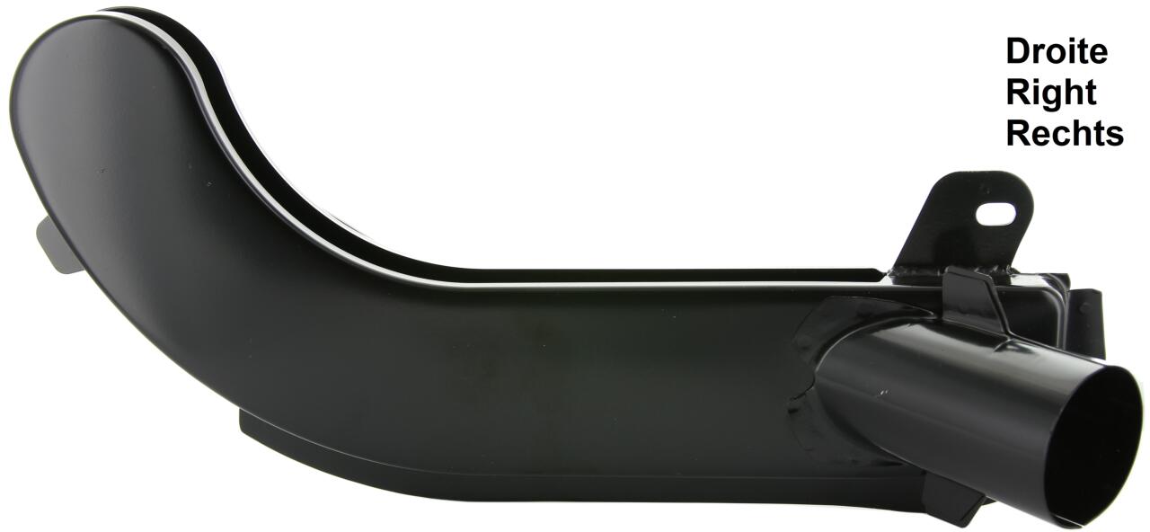 Luftführung für die rechte Bremsscheibe. Passend für Citroen 2CV6. Sehr guter Nachbau, optisch wie original!