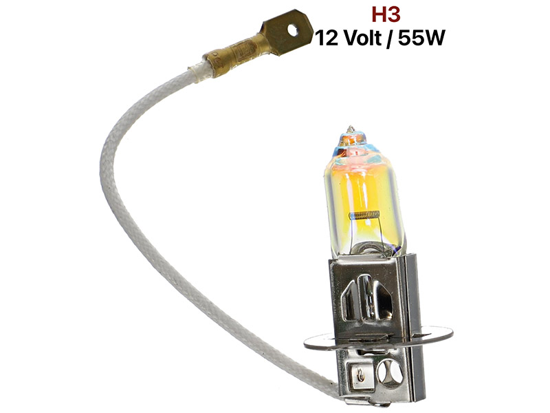 Glühlampe 12 Volt, H3, 55 Watt, gelblich. Z.B. für Citroen DS.