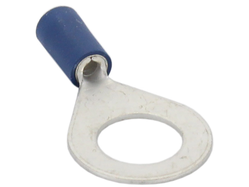 Ringzunge blau, 10mm Anschraubzunge. Blau = Kabelquerschnitt: 2,3 bis 5,0mm.