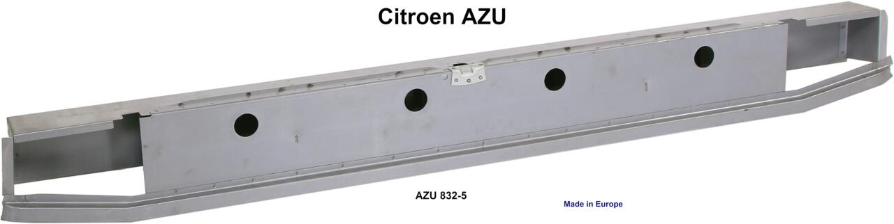 AZU, Heckabschlussholm Citroen AZU (kleine Kastenente) komplett. Or. Nr. AZU 832-5. Made in Europe.