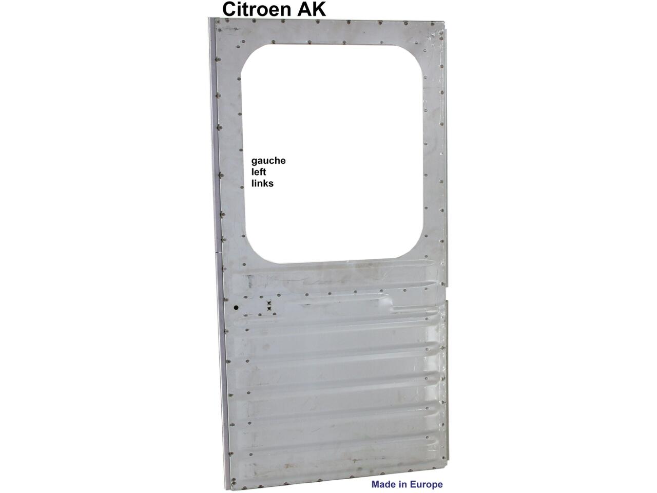 AK400, Hecktür links, Nachbau. Passend für Citroen AK400. Die Tür ist elektrolytisch verzinkt! Made in Europe.