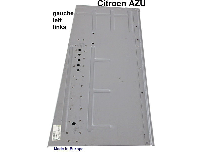 AZU, Bodenblech links, guter Nachbau, elektrolytisch verzinkt! Made in Europe.
