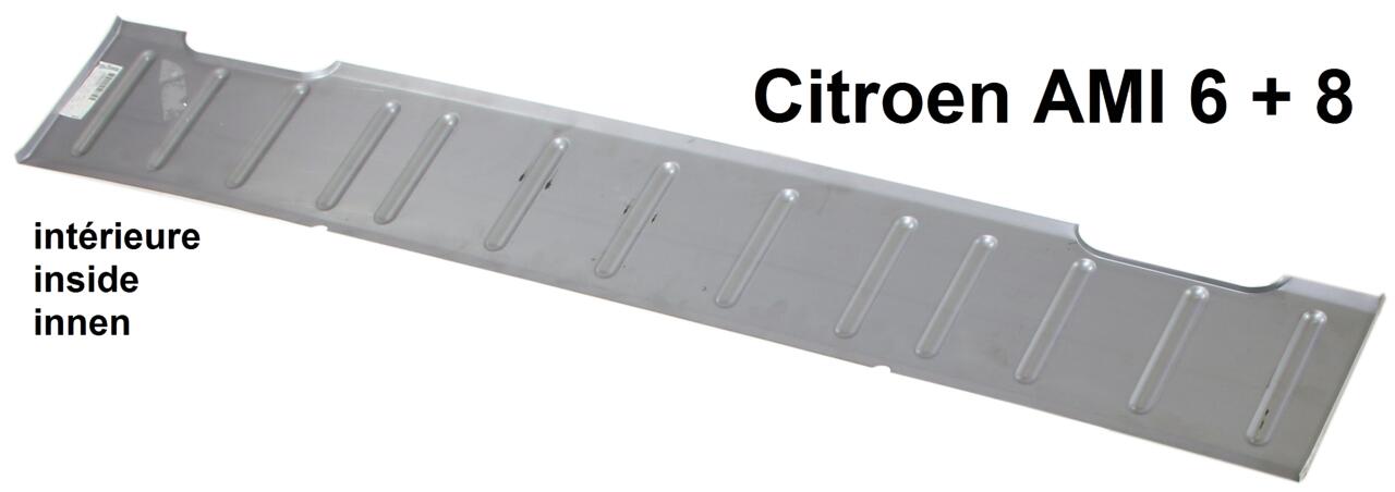 AMI, Pedalboden innen (Reparaturblech). Passend für Citroen AMI6 + AMI8. Das Blech ist elektrolytisch verzinkt. Made in Europe.