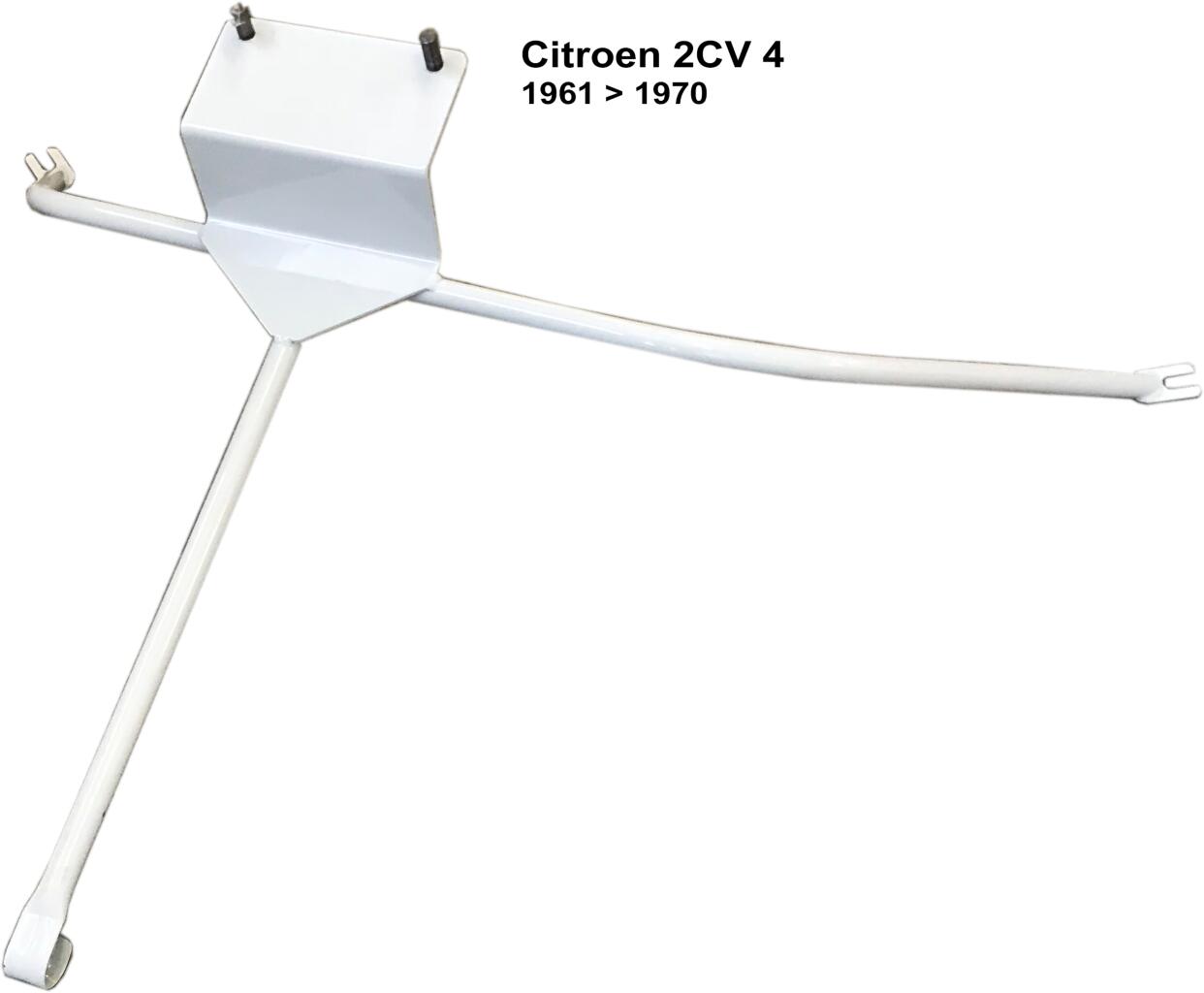 Reserveradhalter aus Metall. Passend für Citroen 2CV4 (425cc), von Baujahr 1961 bis 1970.