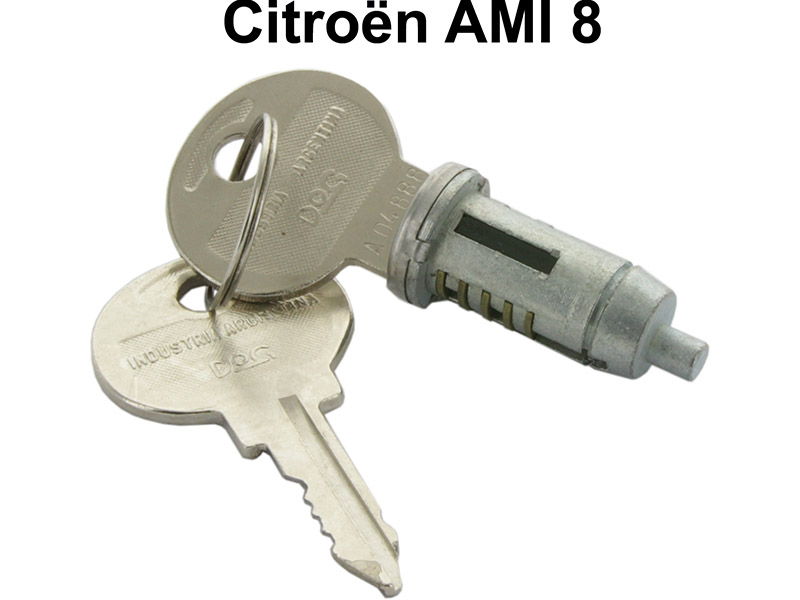 Ami8, Schließzylinder für das Türschloss, passend für Citroen AMI 8. Or.Nr. A86104