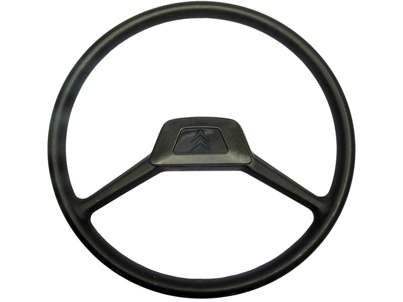 Lenkrad 2 Speichen, Nachbau. Passend für Citroen 2CV, Dyane, Mehari. 385mm