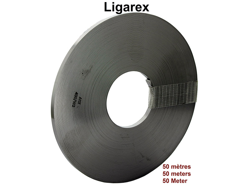 Ligarex Band, Manschettenschellenband 50 Meter. 5mm Breit.