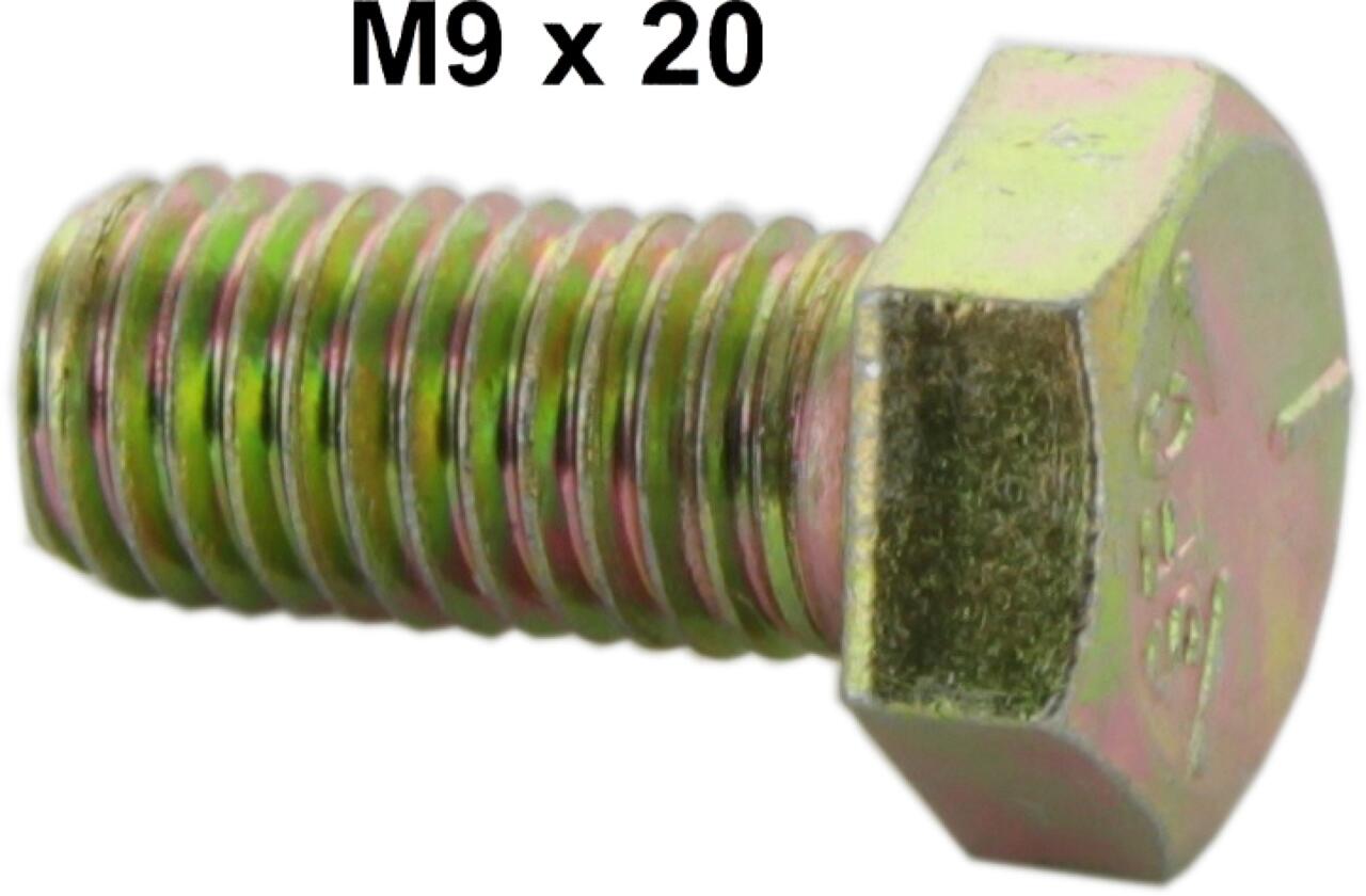 M9x20 / Schraube, gelb verzinkt! (M9x1,25 Steigung)