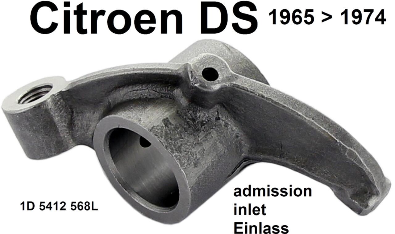 Kipphebel Einlass, passend für Citroen DS, ab Baujahr 1965. Citroen HY mit Aluminium Zylinderkopf. Gesamtlänge ca. 75mm. Or. Nr. 1D5412568L + D124-2
