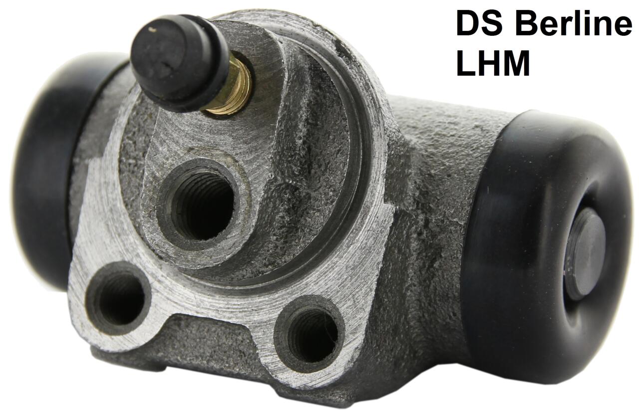 Radbremszylinder hinten, Hydrauliksystem LHM. Passend für DS Limousine, ab Baujahr 1966. Die Radbremszylinder sind Neuteile! Kolbendurchmesser: 18mm