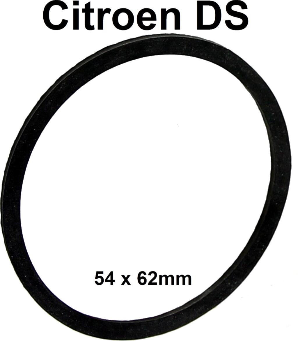 Gummiring, für die Abdichtung des hinteren Schwingarmlagers. Passend für Citroen DS. Abmessung: 54 x 62 x 4mm. Made in Germany.