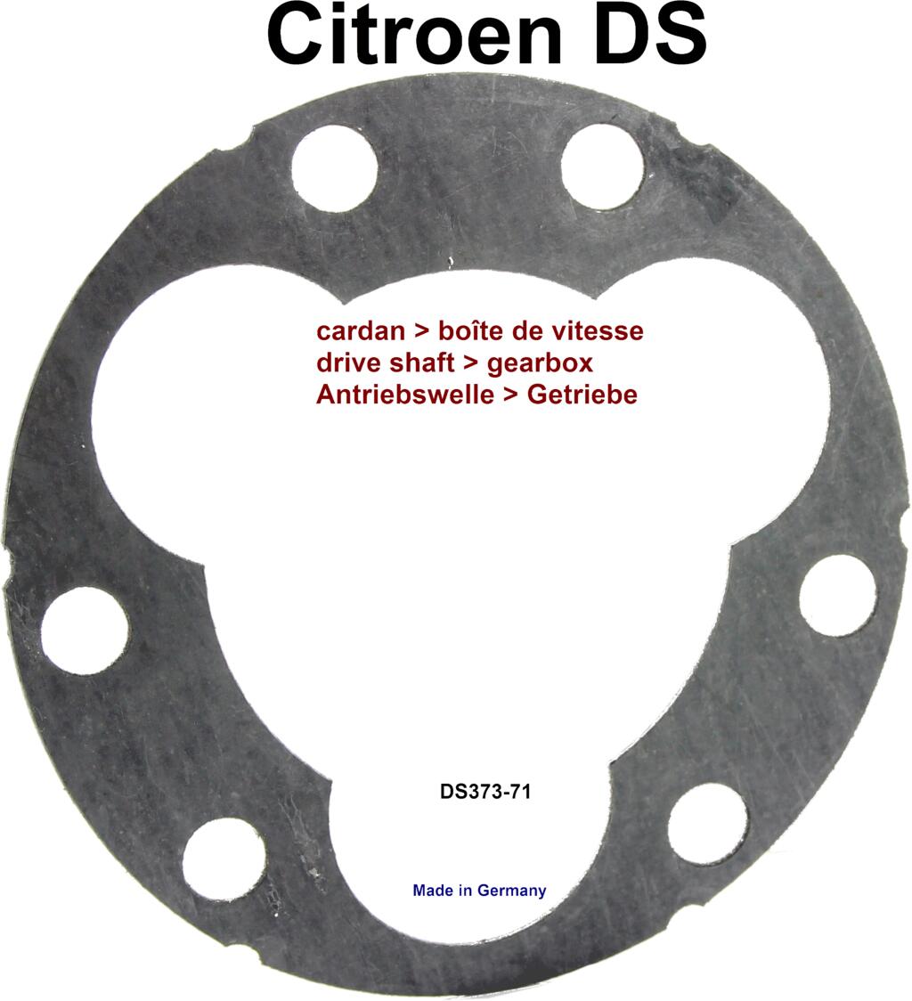 Antriebswelle Dichtung, für die Verschraubung am Getriebe. Passend für Citroen DS. Or. Nr. DS 373-71. Made in Germany.