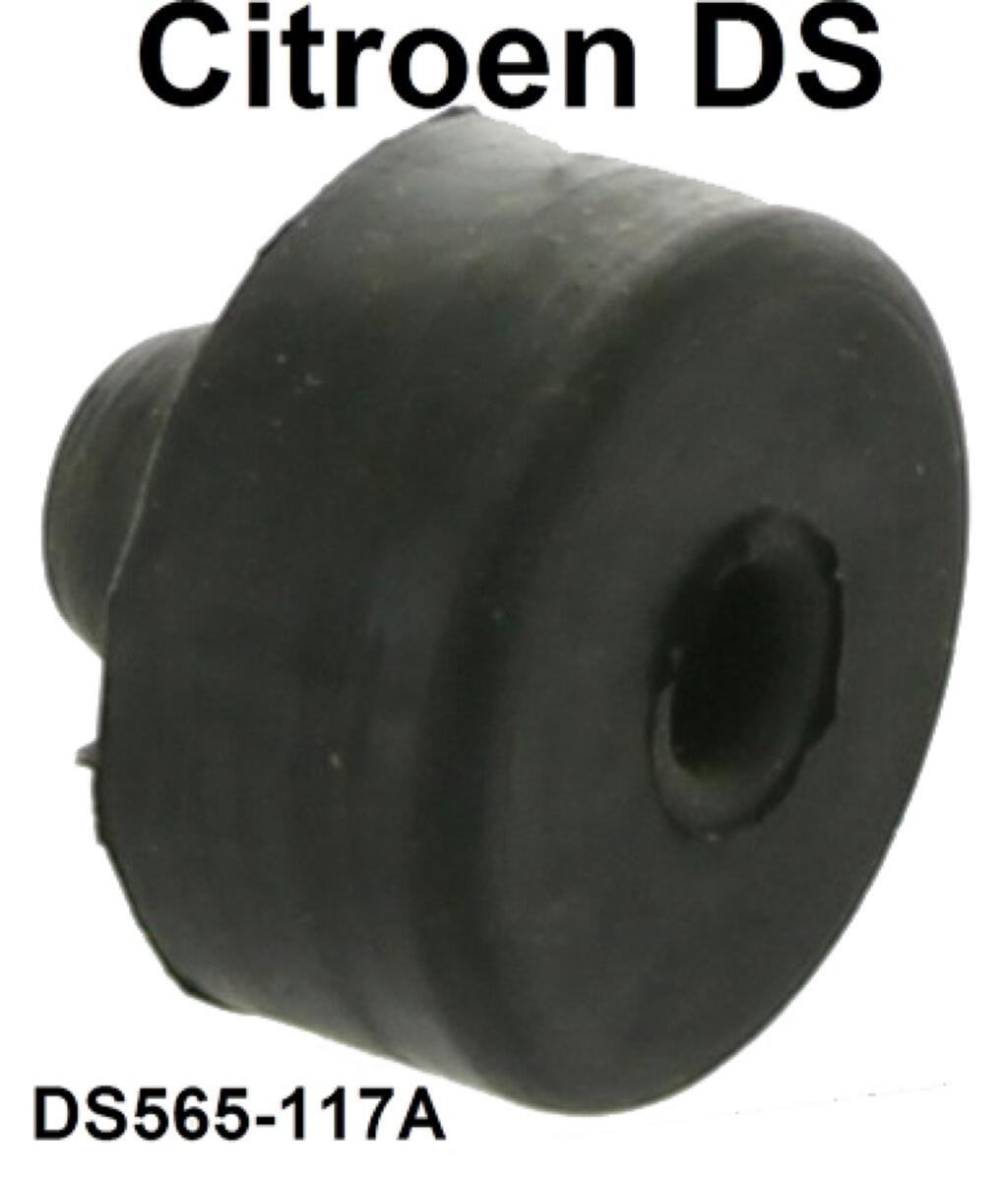 Kennzeichenhalter vorne, Gummistopfen für den Verschluss der Motor Andrehkurbel. Passend für Citroen DS, ab Baujahr 1965. Or. Nr. DS565-117A