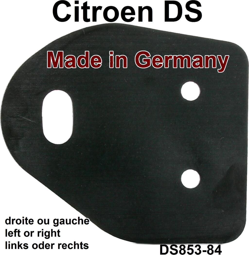 Gummidichtung, unter dem Befestigungswinkel der vorderen Stoßstange. Passend für Citroen DS. Per Stück! Made in Germany. Material: