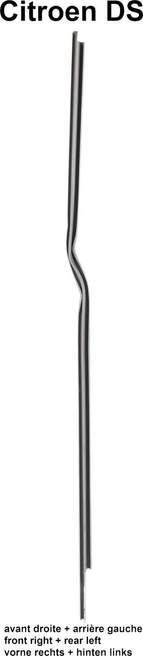 Türdichtung vorne rechts + hinten links, karosserieseitig. Gummiklemmleiste an der B-Säule rechts (Vorderseite