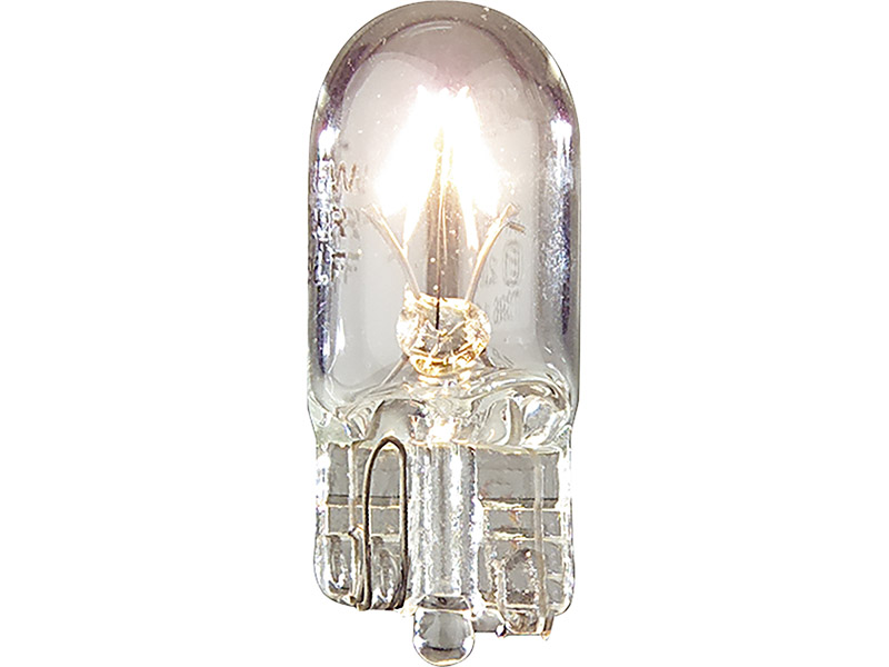 Glühlampe 12 Volt, 3 Watt, Sockel W2.1x9,5d (Kontrollleuchte). Z.B. für Citroen DS, bis Baujahr 07/1972.