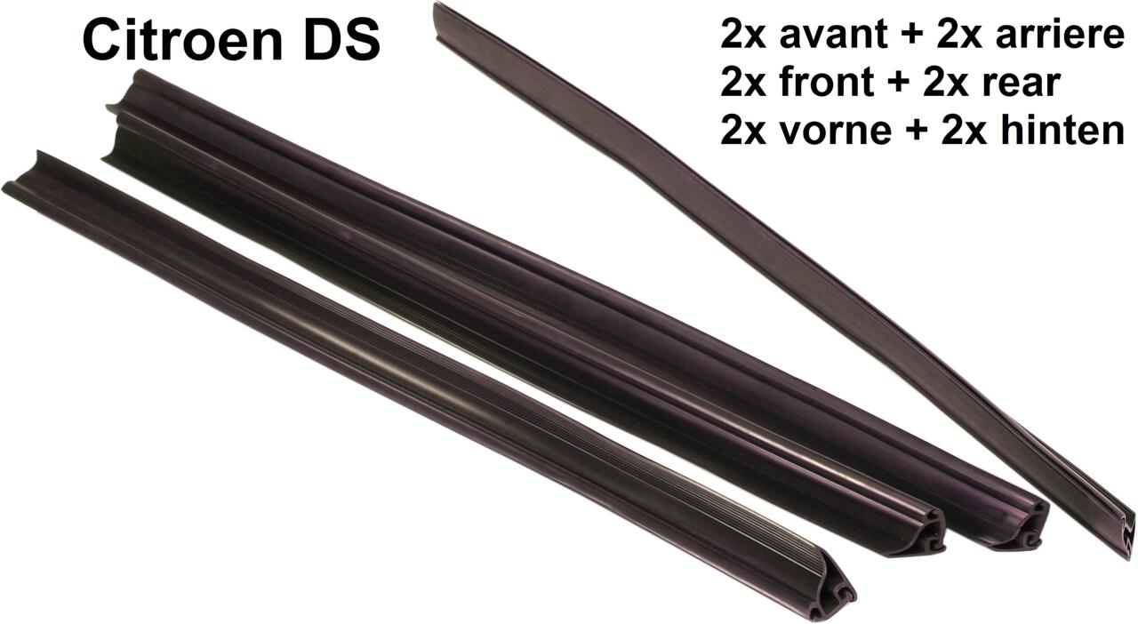 Türdichtung unten (türseitig), unten in der Halteschiene der Tür. 4 Stück (2x vorne + 2x hinten). Sehr gute Nachfertigung
