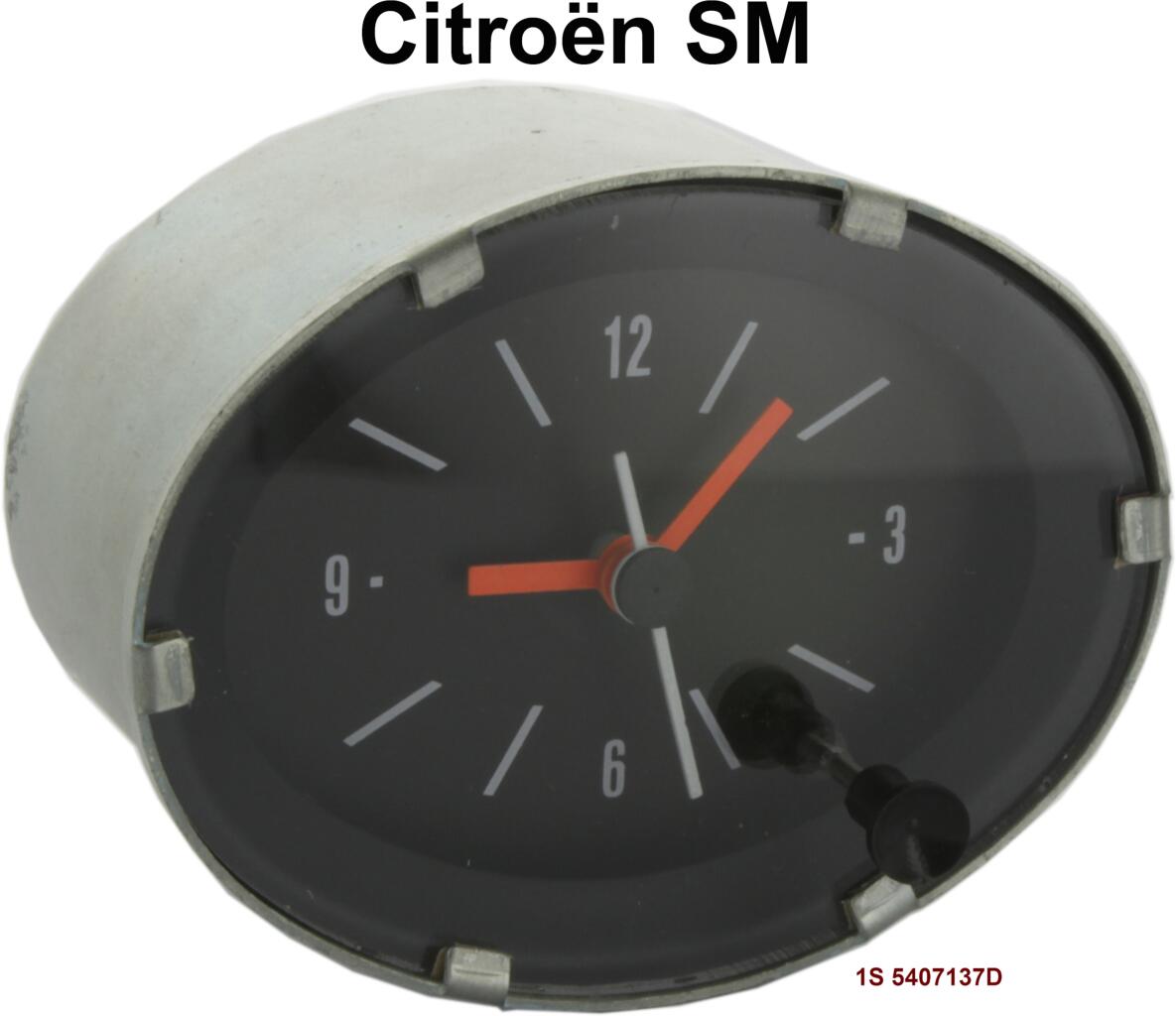 SM, Zeituhr (optisch wie Original). Passend für Citroen SM. Die Zeituhr hat ein elektronisches Innenleben