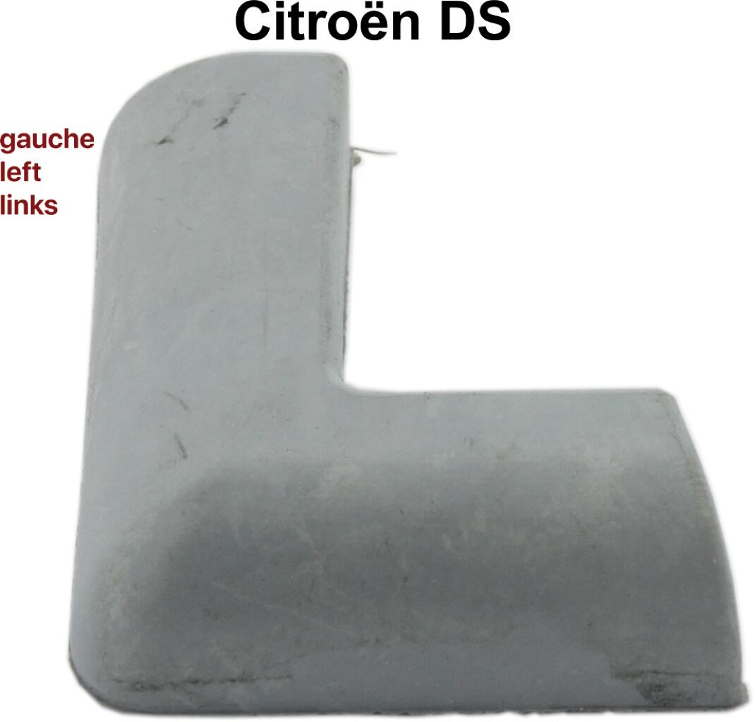 Dichtungsgummi unten links (Farbe grau) an der C-Säule (Türanschlag, Abdichtung der Tür von unten zu der C-Säule). Passend für Citroen DS.