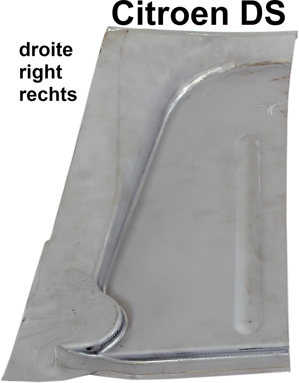 Hutablageecke Reparaturblech rechts. Passend für Citroen DS Limousine.