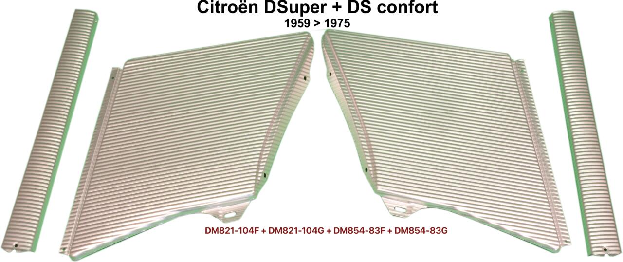 C-Säule. Verkleidung außen (Wellblech grob gerippt), für die B + C-Säule. Passend für Citroen DS. Or. Nr