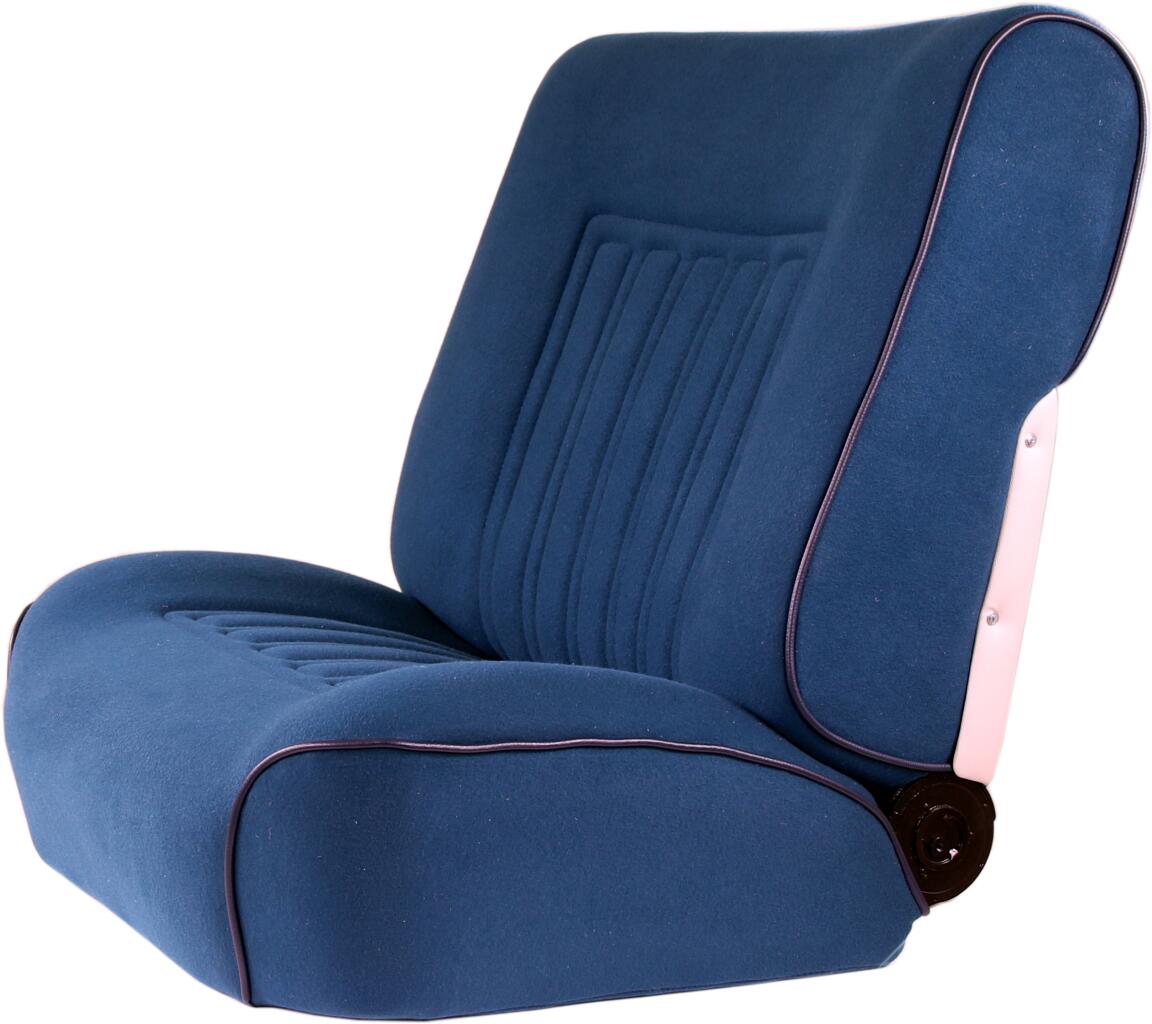 DS Non Pallas, Sitzbezüge vorne + hinten, Citroen DS Non Pallas. Farbe petrol (blau-grün). Hohe Rückenlehne ab 1965