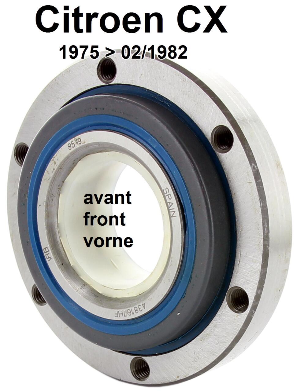 Radlagersatz vorne Citroen CX. Verbaut von 1975 bis 02/1982. Made in Spain