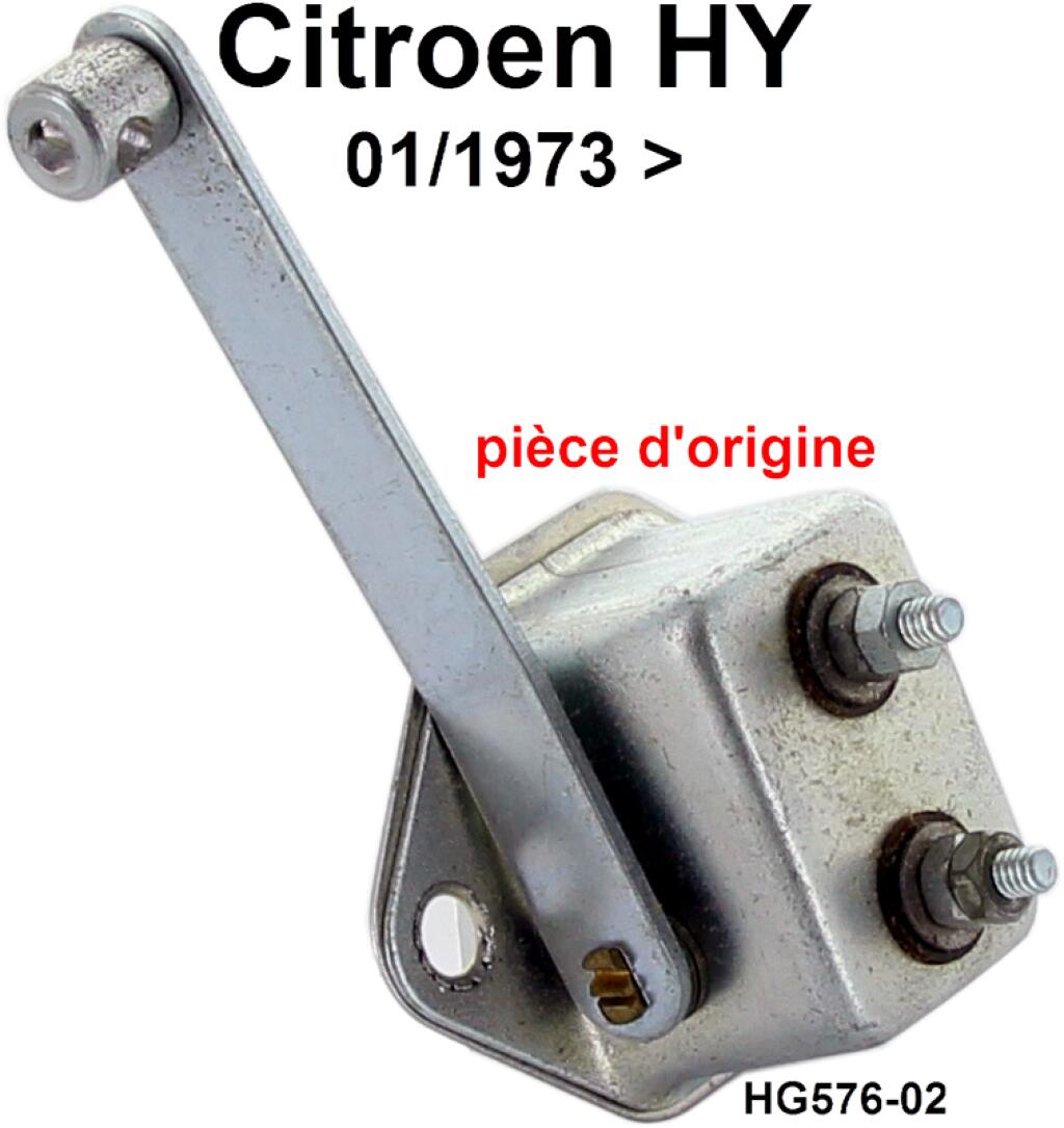 Bremslichtschalter. Passend für Citroen HY, bis Baujahr 01/1973. Original, kein Nachbau (NOS). Or. Nr. HG576-02