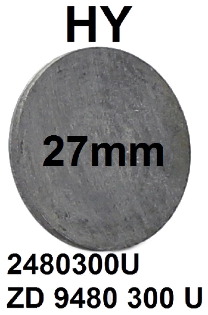 Verschlußdeckel unten (27mm), in dem hinteren, unteren Tragarm. Passend für Citroen HY. Or. Nr. 2480300U + ZD 9480 300 U.