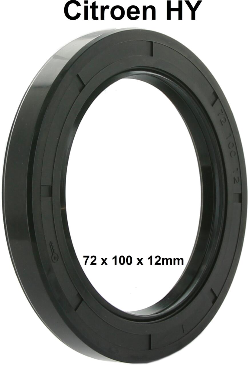 Simmerring. für das Schwingarmlager aussen. Passend für Citroen HY. Abmessung: 72 x 100 x 12mm. Made in Germany.