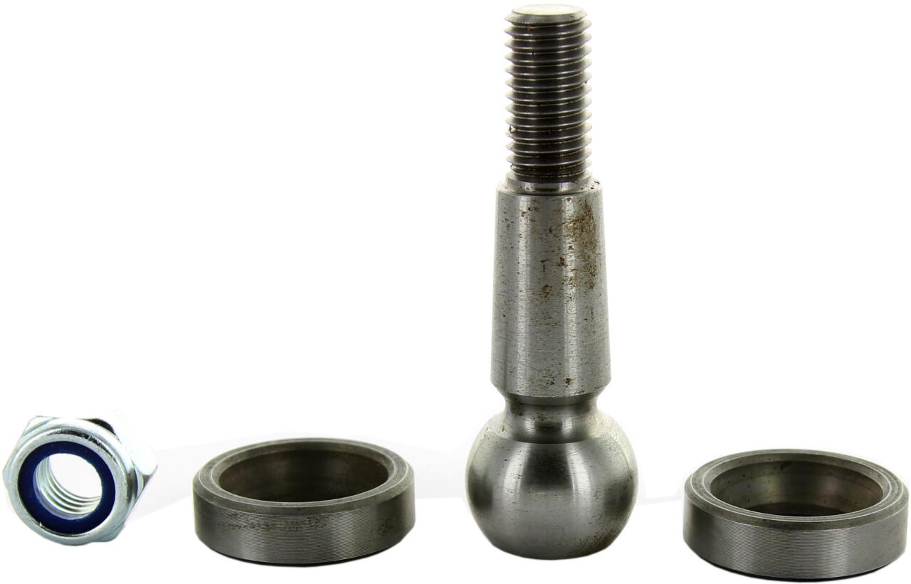 Spurstangenkopf Reparatursatz klein (Bolzen mit 2 Lagerschalen). Bolzen Länge: 74mm. Gewinde: M12 x 1,5, Kugeldurchmesser 25mm