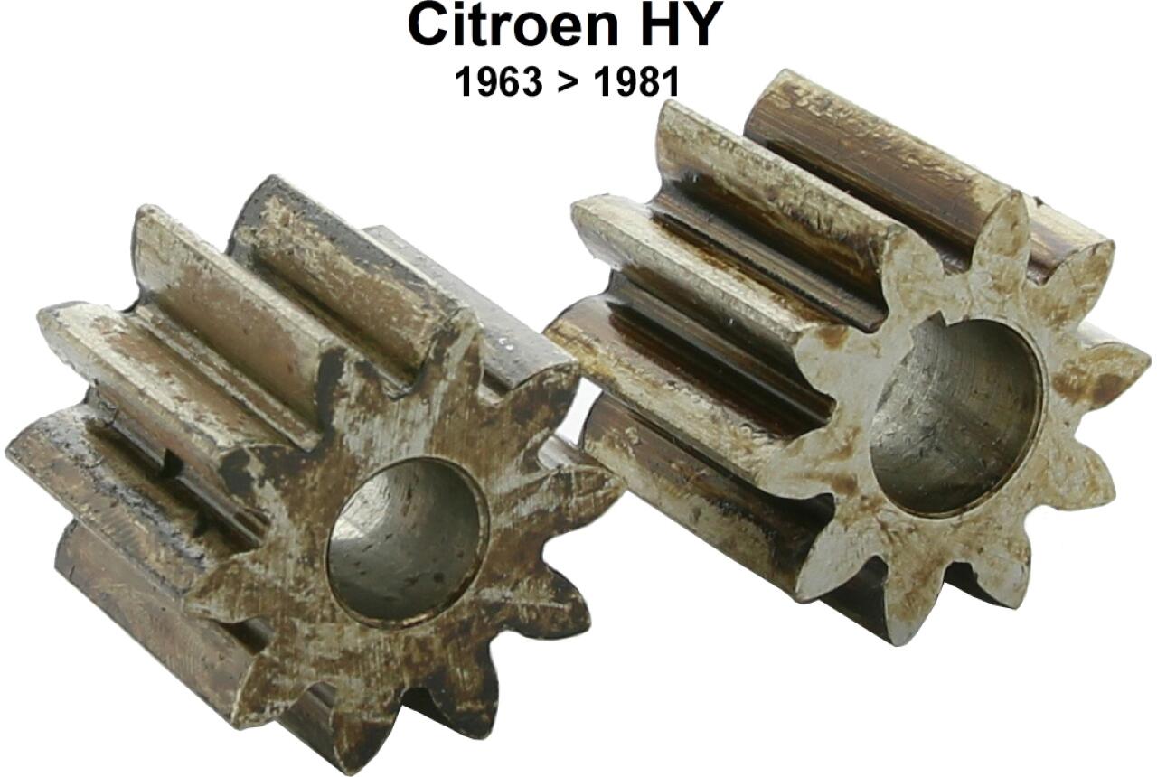 Ölpumpenantrieb Reparatursatz. Passend für Citroen HY, ab Baujahr 1963. Beide Antriebsräder haben 10 Zähne. Or. Nr. ZC9457373U + ZC9457374U.