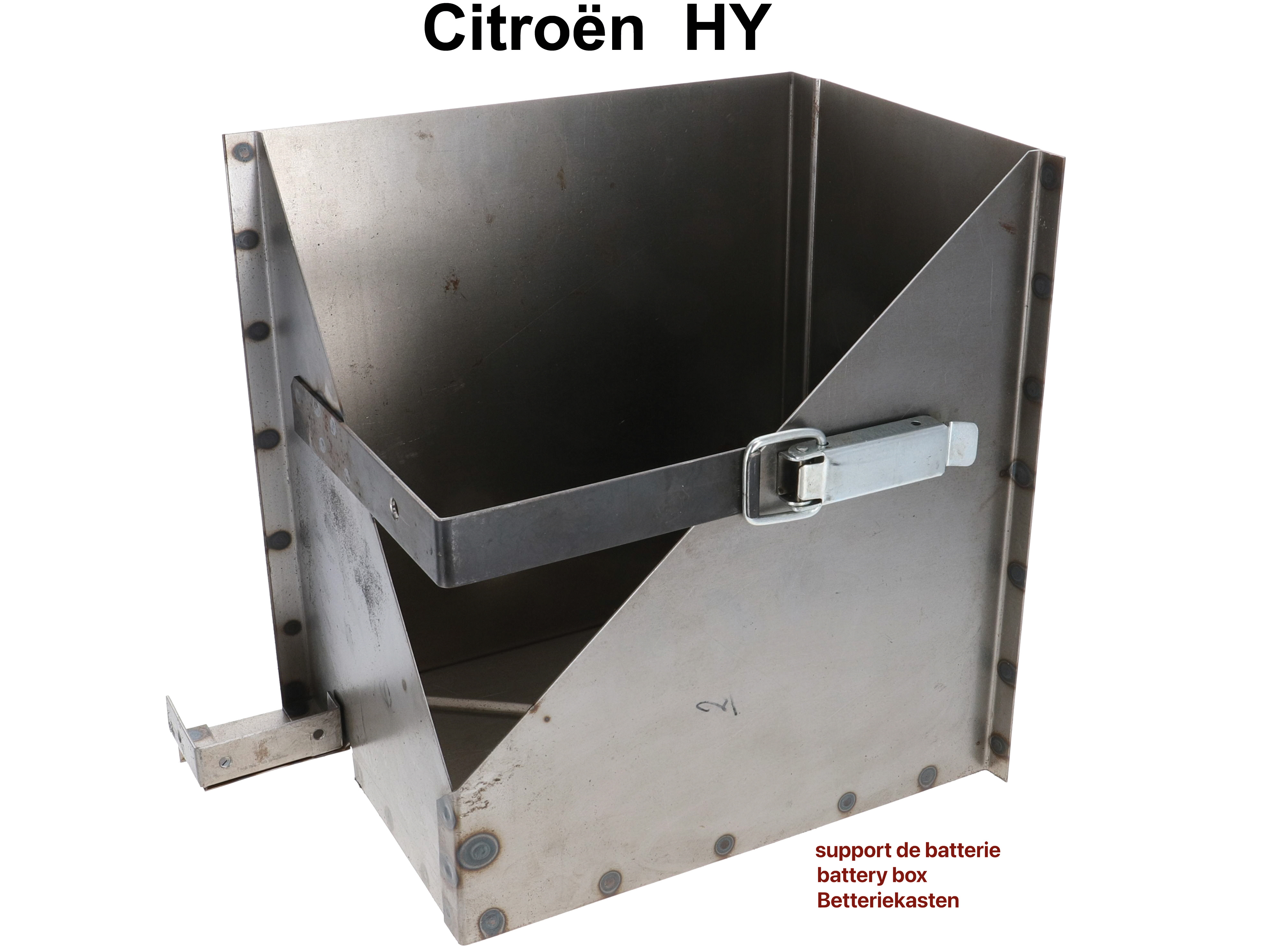 Batteriekasten aus Blech. Passend für Citroen HY. Sehr gute Nachfertigung! Fertig zum einschweißen!