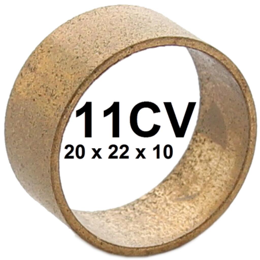 Buchse (Lagerung) aus Bronze, für die Bremsbacken. Passend für Citroen 11CV + HY. Abmessung: 20 x 22 x 10mm. Or. Nr. 438314 + ZY9438656U. Achtung: