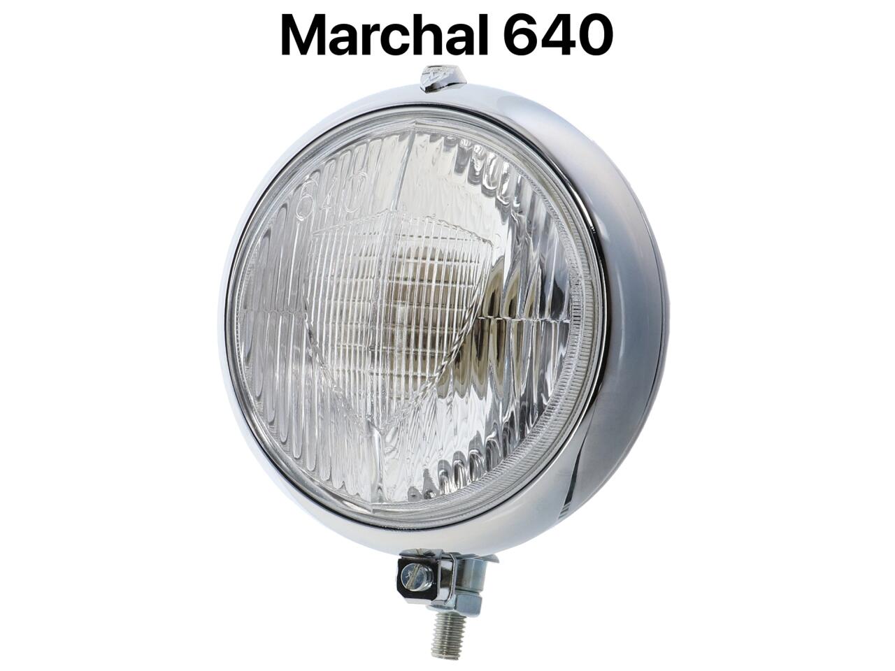 Zusatzscheinwerfer: Nebelscheinwerfer klein, Typ Marchal 640. Optisch wie Original. Universal passend