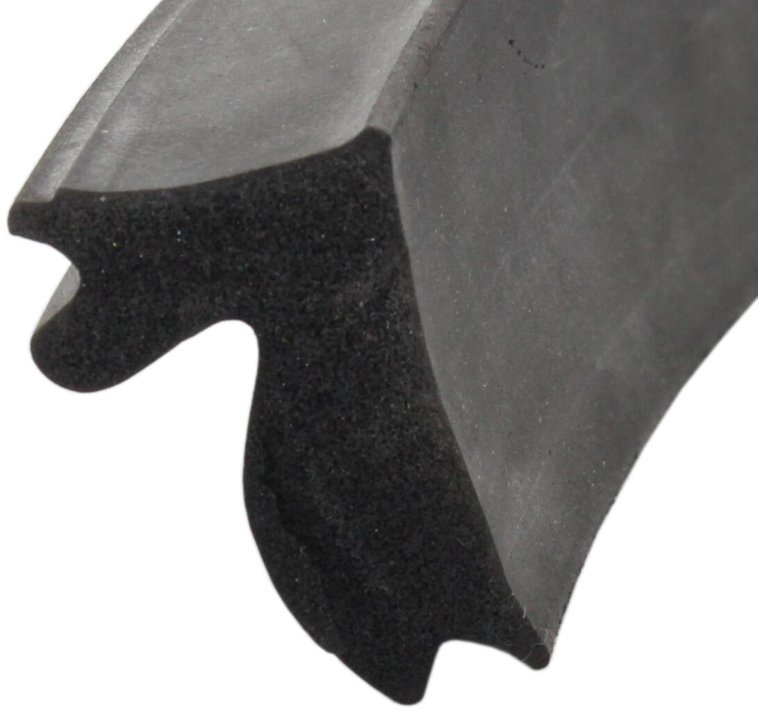 Gummidichtung (1 Paar), an der A-Säule (Abdichtung Türscheibe). Passend für Citroen 11CV Cabrio.