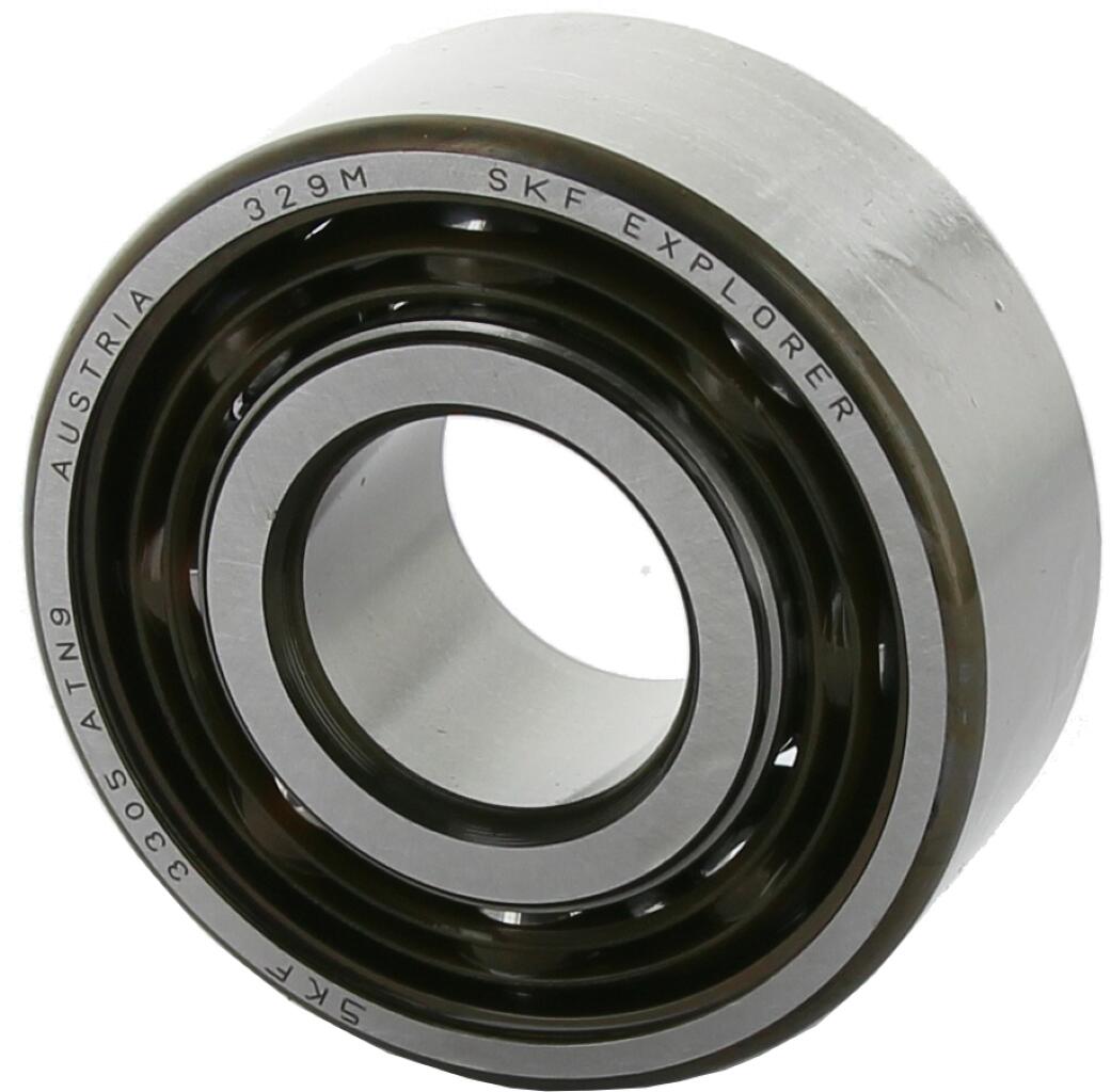 Kugellager (zweireihiges Schrägkugellager) für die Primärwelle. Passend für Citroen 11CV. Abmessung: 25 x 62 x 25,4mm. Hersteller: SKF. Or. Nr
