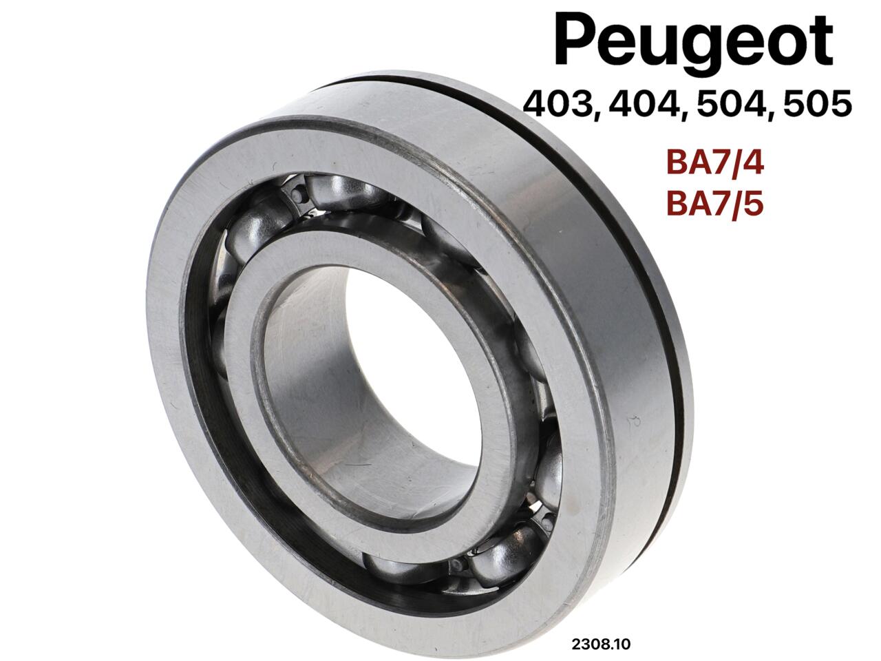 P 403/404/504/505, Getriebelager BA7/4 + BA7/5 Getriebe. Passend für Primärwelle motorseitig. Sekundärwelle2, gegenüber Motor (hinten)