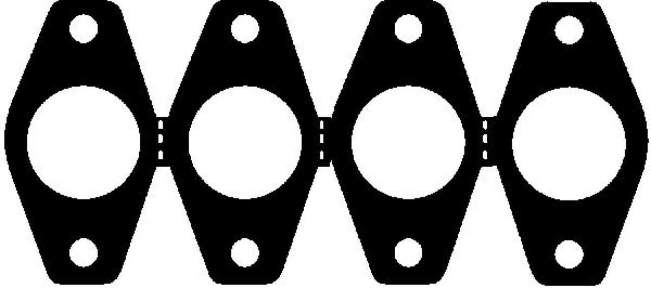P 204/304/305, Einlass - Auslasskrümmerdichtung. Passend für Peugeot 204, 304, 305. Für Motoren: XR5S, XL5, XR5, XK, XK4, XK5, XL3, XL3S, XL5